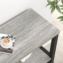 FOLUBAN Console Tables for Entryway, Sofa Table with 3 Tier Storage for Living Room Hallway Foyer Behind Couch, Rustic Light Grey by CozyNest Decor