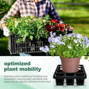 7 Pcs Pot Holder Plant Stands 30 Gallons Large Capacity Outdoor Stands for Pots and Grow Bags Polypropylene Flowerpot for Improved Drainage and Aeration by GreenHaven Gardens