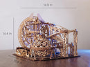 Wood Trick Wooden Marble Run Electric Motorized - 3D Wooden Puzzles for Adults and Kids to Build - 15x14 in - Roller Coaster Wooden Model Kits for Adults and Teens to Build by TinyTreasures Baby Boutique