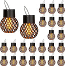 GIGALUMI 24 Pack Solar Lanterns for Outside,Solar Hanging Lights Outdoor Waterproof with Flickering Flame,Solar Powered Outdoor Lights Garden Decor for Yard,Patio,Tree,Camping,Festival Decoration by GreenHaven Gardens