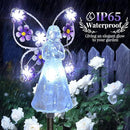 GIGALUMI Solar Angel Garden Stake Lights - 4 Pack Angel Solar Lights Outdoor Garden, Eternal Light Angel with 7 LEDs for Cemetery Grave Decorations, Memorial Gift, Christmas Yard Art, Sympathy Gift by GreenHaven Gardens