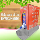 Skywin Laundry Detergent Holder For Eco Box Laundry Soap Dispenser with Easy-to-Store Package - Less Plastic Liquid Detergent Dispenser (Grey) by CozyNest Decor