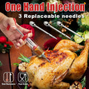 Professional Turkey Baster Meat Injector Syringe Kit, Baster for Cooking Thanksgiving & Christmas Turkey, Injector Marinades for Meats, Full Set with Basting Brush, Meat Shredder Claws, Large Capacity by GreenHaven Gardens