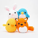 The Woobles Crochet Kit for Beginners - Easy Arts and Crafts Knitting & Crochet Animals Kit All in One Bundle As Seen On Shark Tank - (Penguin,Chick,Fox & Bunny) with Easy Peasy Yarn by TinyTreasures Baby Boutique