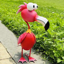 Kircust Flamingo Decor Yard Decorations Outdoor Garden Statue Outside Metal Bird Courtyard Art Pink Flamingos for Patio Backyard Porch Decoration by CozyNest Decor