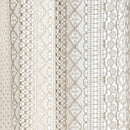 Sutuo Home Beige Boho Curtains Crochet Lace Semi-Sheer Bohemian Hollow Knitted Handmade Tassels, Rod Pocket Window Treatment Vintage Rustic Farmhouse Drapes for Glass Slide Door, 1 Panel 59" W x 90" L by CozyNest Decor