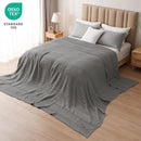 PHF 100% Cotton Waffle Blanket Oversized King 120"x120", Lightweight Breathable Extra Large 10'x10' Summer Blankets for Bed, Giant Big Luxury Aesthetic Woven Bedding for Home Decor, Dark Grey by CozyNest Decor
