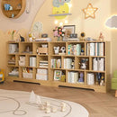 Book Shelf, 10 Cubes Storage Organizer, 3-Tier Open Shelf Wooden Bookcase, Freestanding Wooden Bookshelf Cube Shelf for Bedroom, Living Room by CozyNest Decor