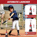 4 in 1 Kids Basketball Hoop and Tball Set for Toddlers 3-5, Adjustable Hanging Tee Ball Stand with Automatic Baseball Pitching Machine, Indoor Outdoor Sport Toys Birthday Gifts for Boys Girls by TinyTreasures Baby Boutique