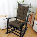 BUYUE Chair Cushion Set for Rocking Chair, Back Pillow & Seat Cushion with Ties, Original Woven Fabric Non-Slip Chair Pads for Elderly Sitting, Brown by CozyNest Decor
