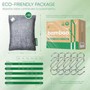 Activated Charcoal Odor Absorber, Odor Eliminator for Strong Odor,Bamboo Charcoal Air Purifying Bags for Home Car Closet Pet, Smoke Room Deodorizer (10 x 100g, Unscented) by CozyNest Decor