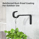 5.7 Inch 2 Pack Heavy Duty Outdoor Plant Hangers for Hanging Baskets, Iron Hanging Plant Brackets for Hanging Plants Outside, Metal Plant Hooks Plant Wall Hooks for Hanging Lantern, Bird Feeder by GreenHaven Gardens