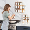 Empty Spice Jars with Label Pack (12x Bamboo Lid Glass Jar). Small 6oz Spice Storage Bottles with 112 Printed Stickers and 48 Writable Pantry Labels for Seasoning Containers by CozyNest Decor