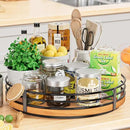 13" Lazy Susan Turntable Organizer - Wood Round Lazy Susan for Cabinet Kitchen Countertop Pantry Cupboard Dining Table Bathroom Coffee Bar Spice Storage Home Decor by CozyNest Decor
