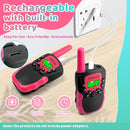 Walkie Talkies for Kids, Rechargeable Long Range Gift Toy for Ages 3 4 5-7 8-12 Year Old Girl Boy with 22 CH 2 Way Radio Flashlight 3 Mile Long Range Walkie Talkie for Outdoor Game Camping 2 Pack by TinyTreasures Baby Boutique