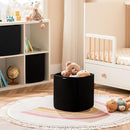 joybest Cube Storage Bins Set of 4, 13inch Cube Baskets Organizer for Nursery, Square Cotton Rope Baskets for Shelves Organizing, Kids Toy, Closet Storage, Black by TinyTreasures Baby Boutique