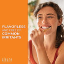Cleure Original No Fluoride Toothpaste - SLS Free, Mint Free - with Xylitol for Fresh Breath & Helps Whiten - for Kids & Adults - Flavor Free (4oz Tube, Pack of 3) by CozyNest Decor
