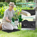 10.8” Wide Garden Kneeler and Seat, Heavy Duty Foldable Gardening Stool with Tool Belt Pouch, Included Thickened Kneeling Pad, Portable Gardening Bench Chair for Seniors & Parents by GreenHaven Gardens