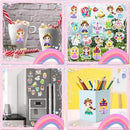 Window Clings Stickers for Kids Window Gel Clings Decals Thick Gel Clings Toddlers and Adults Classroom Home Nursery Airplane Birthday Party Supplies (Princess1) by CozyNest Decor