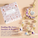 Best Friend Birthday Gifts for Women Unique, for Friends Female, Long Distance Friendship Gifts for Women BFF Bestie Sister Gifts, Moon Crystal Suncatcher for Window Hanging Decor by GreenHaven Gardens