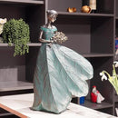 Guichifun Fairy Statue Collection Home Decoration - 22IN Leaf Angel Girls Resin Large Home Decor for Outside or Inside Rustic Garden Outdoor Yard Fantasy Figurines Gift 13.75 x 8.75 x 22 Inch by CozyNest Decor