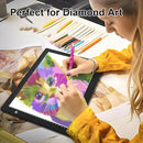 A4 Light Box for tracing,Ultra-Thin Magnetic led Light pad for Drawing,Stepless dimming lightbox for Sketching,Tattoo, Light Table for Artists,Diamond Painting,X-ray Viewing by TinyTreasures Baby Boutique