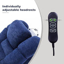 Triple Motor Power Lift Recliner Chair with Massage and Dual Heat for Elderly People, Zero Gravity Lay Flat Recliner Infinite Position, USB Ports（Navy Blue） by CozyNest Decor