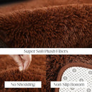 Luxury 4x6 Area Rug, Ultra Soft Rugs for Living Room, Plush Carpet Rugs for Bedroom, Non-Slip Indoor Rug for Nursery, Study Room, Playroom, Home Decor, Brown by TinyTreasures Baby Boutique