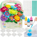 Paper Flower Science Kit, Kids DIY Arts and Crafts Color Changing Flowers Set, Flower-Dyeing Science Kits for Kids Age 8-12 by TinyTreasures Baby Boutique