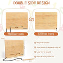 Asweets Montessori Wooden Number Practicing Board, Double-Sided Tracing Board and Shape RecognitionTool to Writing 123 Educational Toy Game for Preschool 3 4 5 Years Old Gifts by TinyTreasures Baby Boutique