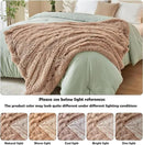 GONAAP Fuzzy Faux Fur Throw Blanket Twin Size Taupe Super Soft Cozy Plush Fuzzy Shaggy Blanket for Couch Sofa Bed (Taupe, Twin(60"x80")) by CozyNest Decor