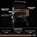 Traeger Ironwood 885 Wood Pellet Grill and Smoker, WiFi Pellet Smoker Grill with Super Smoke Mode, D2 Controller, Large 885 sq. in. Cooking Area, Outdoor BBQ Electric Pellet Smoker, TFB89BLFC by GreenHaven Gardens