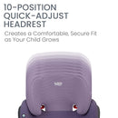 Britax Highpoint Backless Belt-Positioning Booster Seat, SafeWash Purple Ombre by TinyTreasures Baby Boutique