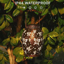 2 Pack Solar Lantern Butterfly Solar Outdoor Waterproof Hanging Metal Solar Powered Patio Lanterns Garden Solar Lights Outdoor Decorative Gifts for Women by GreenHaven Gardens