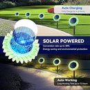 Hogni Solar Pathway Lights - 2 Pack LED Sunflower Garden Light, Waterproof Outdoor Decor for Wall, Lawn, Yard, Walkway, Patio, Landscape by GreenHaven Gardens