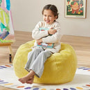 Hobestluk 2.5FT Bean Bag Chair Beanbags Small Bean Bag Chair with Filler Included Teardrop Bean Bag with Removable Cover for Bedroom Living Room (Small, Yellow) by CozyNest Decor