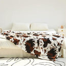 RYNGHIPY Lightweight Soft Cow Print Throw Blanket - Warm Coffee Throw for Baby Kids Girls Boys Adults (51''x63'') by CozyNest Decor