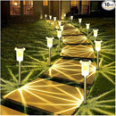 DenicMic Solar Lights Outdoor Pathway Lights 3000K LED Waterproof Acrylic Lamp Head Stainless Steel Stake for Yard Garden Landscape Path Walkway Driveway Patio Lawn (15Pack Warm White) by GreenHaven Gardens