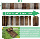 RELIANCER 8' Wooden Garden Pathway,Outdoor Roll Out Cedar Straight Walkway,Patio Path Decorative Garden Boardwalk Walkways,Weather-Resistant Roll Up Beach Wood Road Floor,Wedding Party Pathways by GreenHaven Gardens