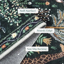 OJIA Jungle Print 9x12 Area Rugs for Living Room, Green Soft Bedroom Rug Washable Rugs 9x12, Modern Dining Room Rug Stain Resistant Ultra-Thin Floor Carpet for Playroom Kids Room Nursery by CozyNest Decor