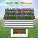 Raised Garden Bed Outdoor Aluminum Planter Box Kit for Vegetables Flower Herb, 2 Sets, 38x38x12 in by GreenHaven Gardens