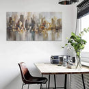 New York City Wall Art - Modern Abstract Wall Art for Living Room, Office & Bedroom Cityscape & Paintings for Bedroom brooklyn bridge Wall Art Pictures Wall Decor Chicago Artwork for Walls 24×48IN by CozyNest Decor