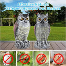 Hedoc 2 Pack Fake Owl Decoys to Scare Birds Away from Gardens and Rooftops, Great Horned Owl Bird Deterrents, Nature Scarecrow Plastic Owls Pest Repellent, Owl Statue for Garden Decor, Yard Decoration by GreenHaven Gardens