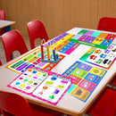 Educational Preschool Placemats for Kids Set of 6 Reusable Plastic Toddler Placemat Non Slip Washable Children Montessori Eat Table Mat for Nursery Homeschool Kindergarten Classroom Dining Table by CozyNest Decor