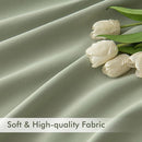 MIULEE Back Tab Sage Green Curtains 84 Inch Length 2 Panels Set for Living Room Bedroom, Rod Pocket/Pinch Pleated Light Blocking Thermal Insulated Room Darkening Blackout Curtains 84 Inches Long by TinyTreasures Baby Boutique