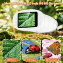 Handheld Microscope for Kids with 2" Screen, Pocket Microscope Magnifying Glass for Kids, Portable STEM Toys for Age 5 6 7 8 9 10 11 12, Photo & Video Edu Gift USB Rechargeable - White by TinyTreasures Baby Boutique