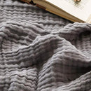 EMME Cotton Blanket Muslin Throw Blanket for Couch Breathable Gauze Blanket All Season Soft and Lightweight Muslin Blankets for Adults (Grey, 50"x70") by CozyNest Decor