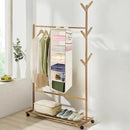 MAX Houser 6 Tier Shelf Hanging Closet Organizer, Closet Hanging Shelf with 2 Widen Straps for Storage, Foldable (Beige2) by CozyNest Decor