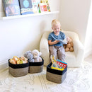 NaturalCozy Storage Cubes 9”x9”x7”Cotton Rope Woven Baskets for Organizing 3-Pack | 9 Inch Cube Storage Bin | Small Basket for Shelf Nursery, Pantry, Decorative Plant, Bathroom Closet, Toy Gift by TinyTreasures Baby Boutique