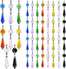 HDCRYSTALGIFTS 40pcs Rainbow Colors Crystal Icicle Pendant Chandelier Teardrop Prisms Drops Lamp Candle Holders Curtain DIY Parts,38mm by GreenHaven Gardens